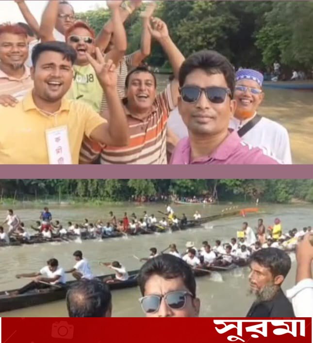 মুকসুদপুরে কুমার নদীতে জমে উঠল ঐতিহ্যবাহী নৌকাবাইচ
